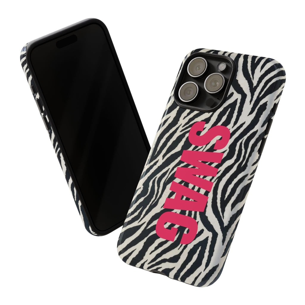 'SWAG' Zebra Print Tough Case