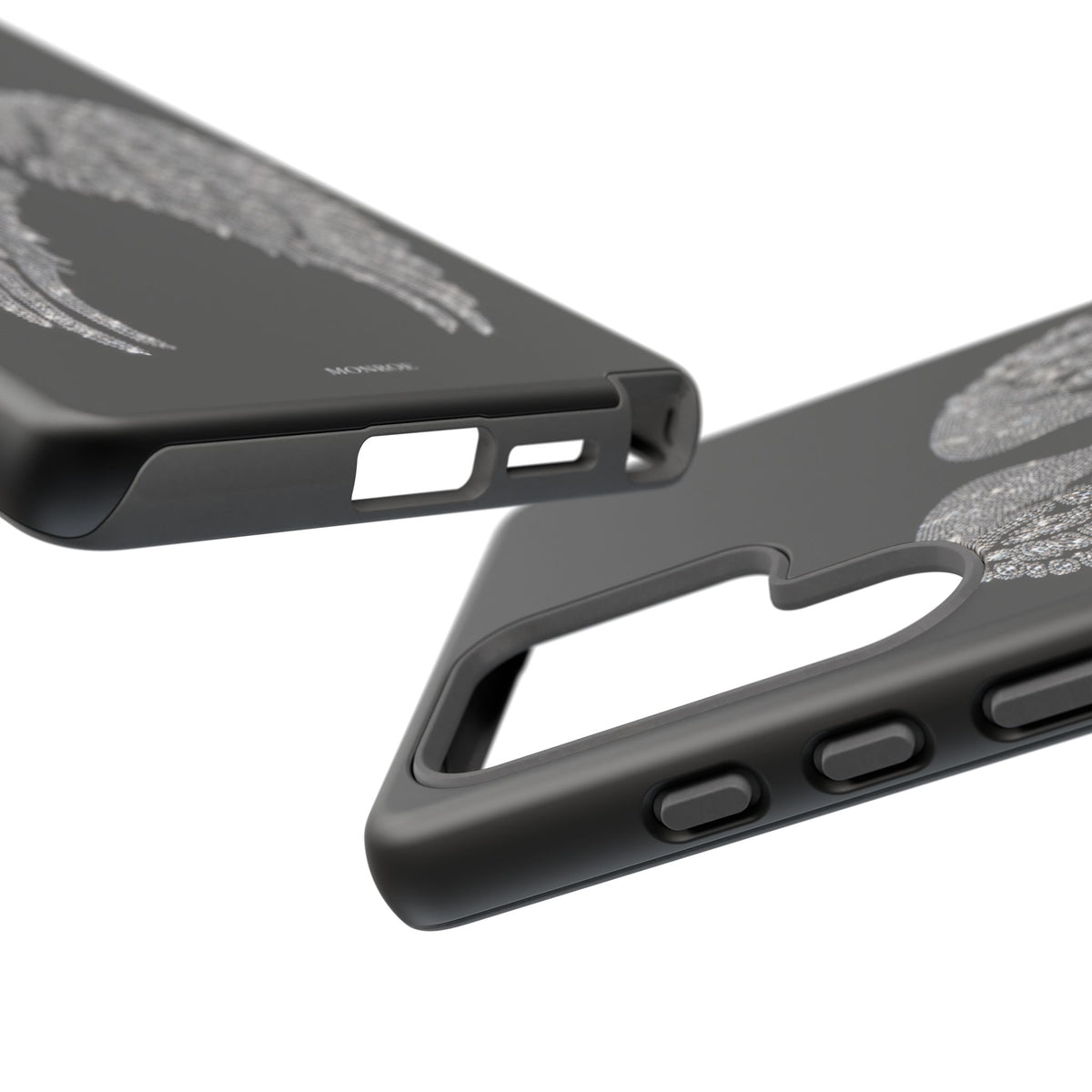 Silver Angel Wings Tough Case