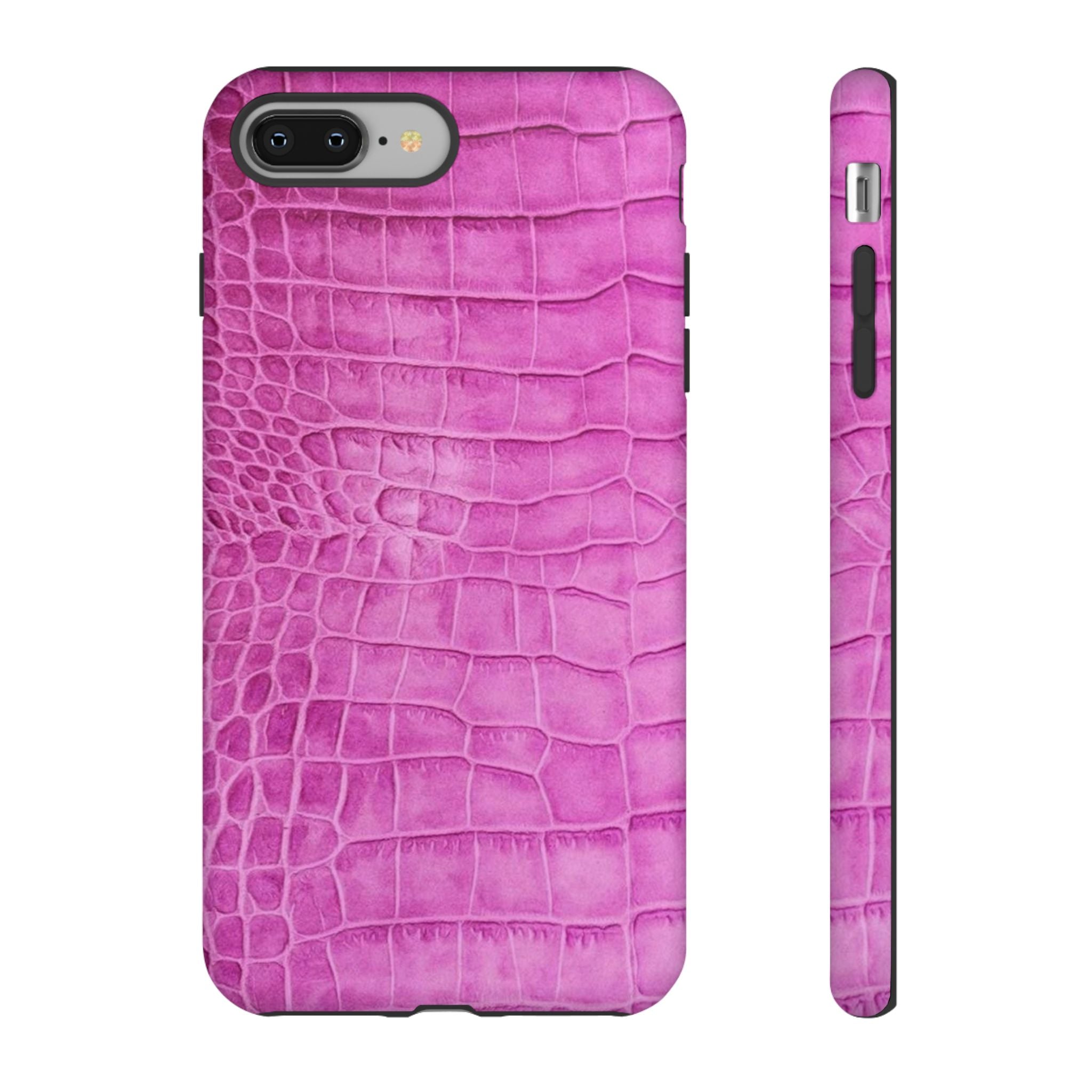 Purple Croc Phone Case
