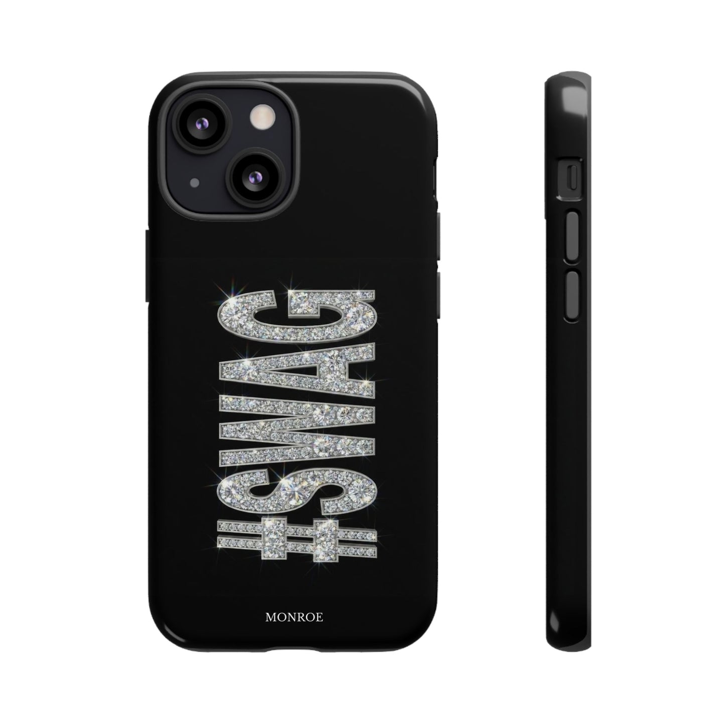 “#SWAG” Black Bling Tough Case