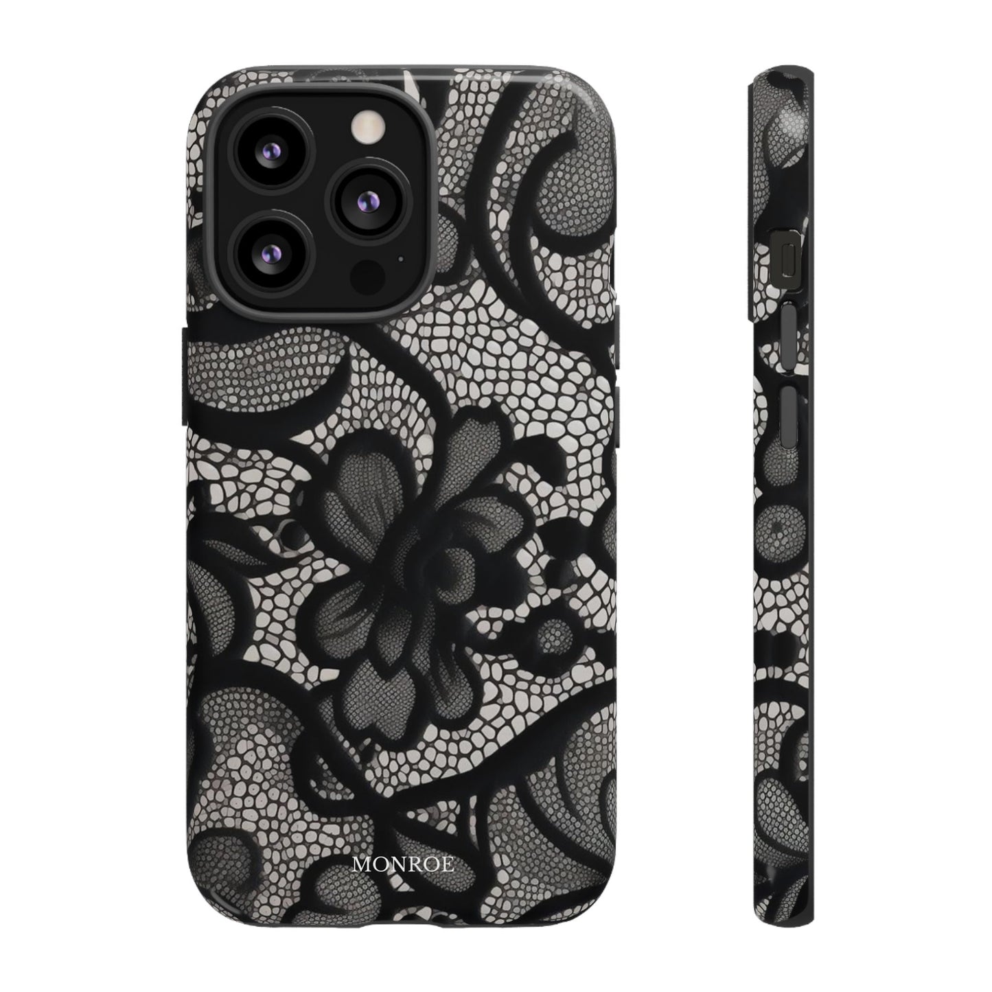 Black Floral Vintage Case