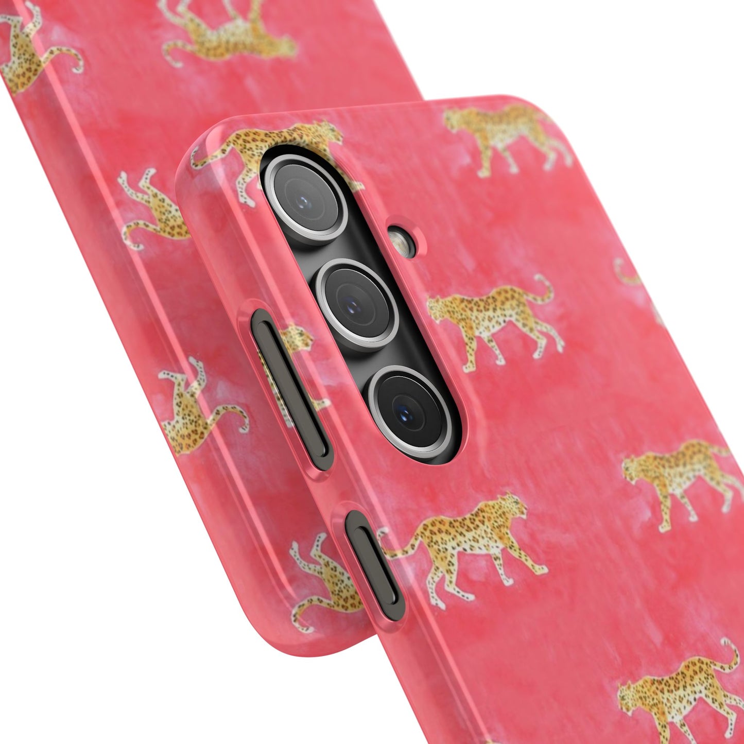 Pink Watercolor Leopard Case