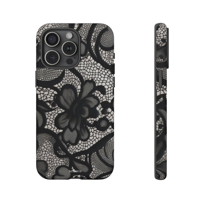 Black Vintage Lace Tough Case