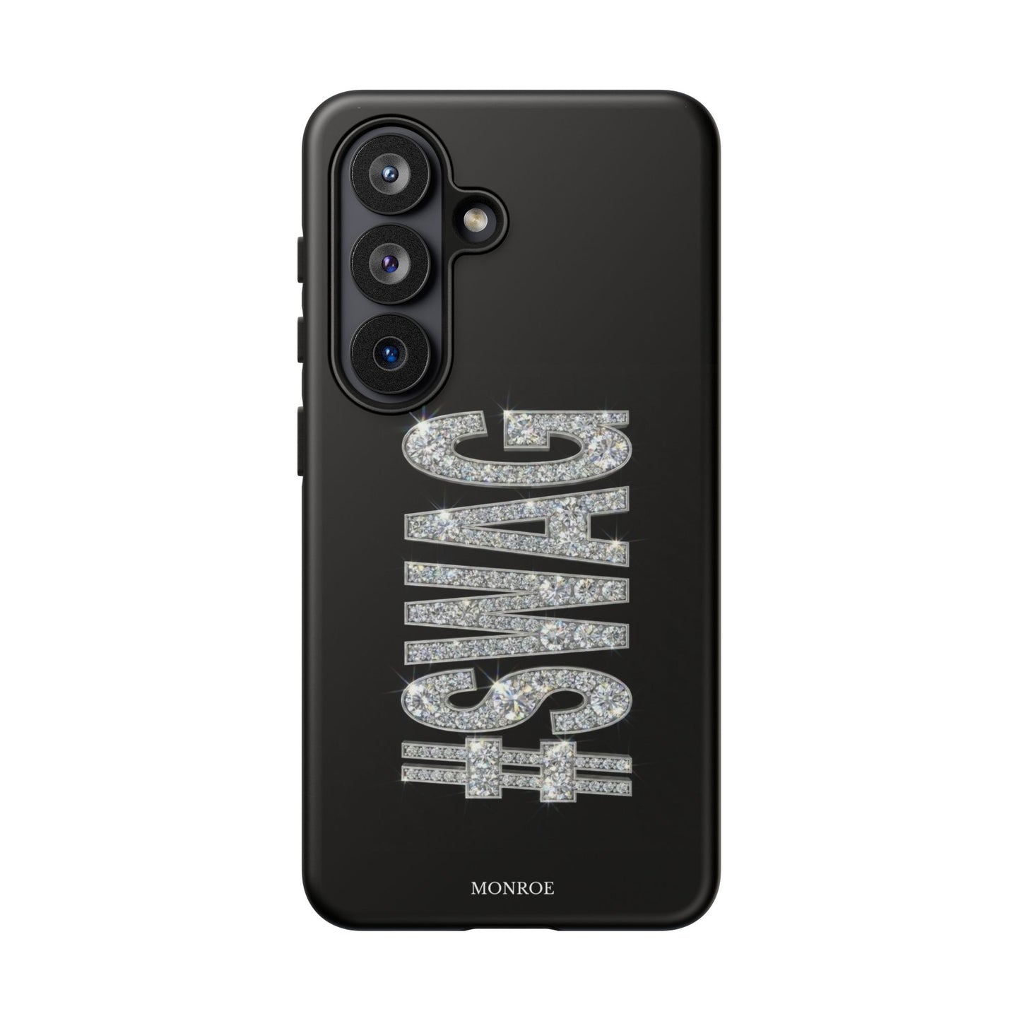 “#SWAG” Black Bling Tough Case