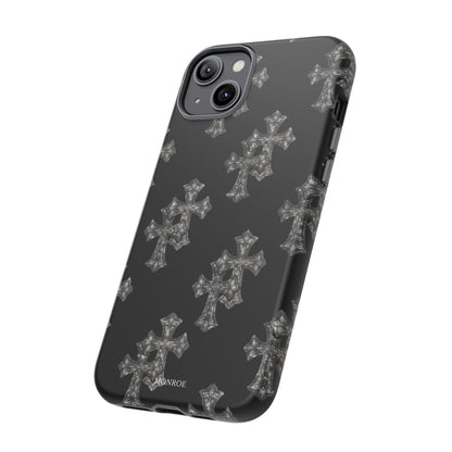 Black Crystal Cross Tough Case
