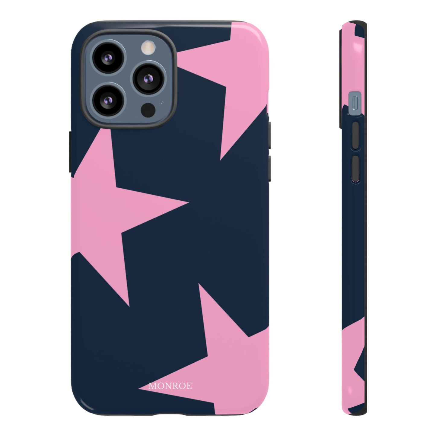 Navy & Pink Star Tough Cover