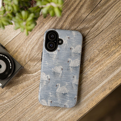 Swan Pattern Tough Case