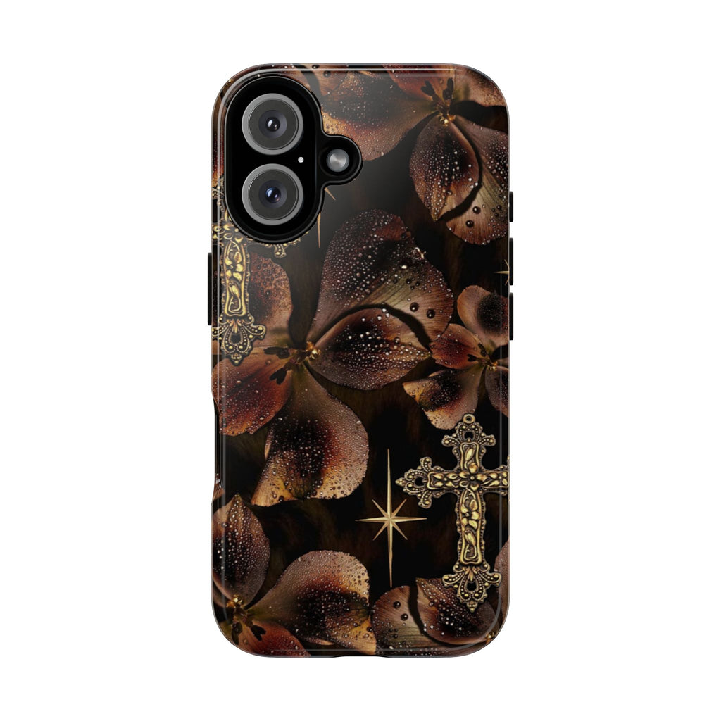 Floral Cross Pattern Tough Case