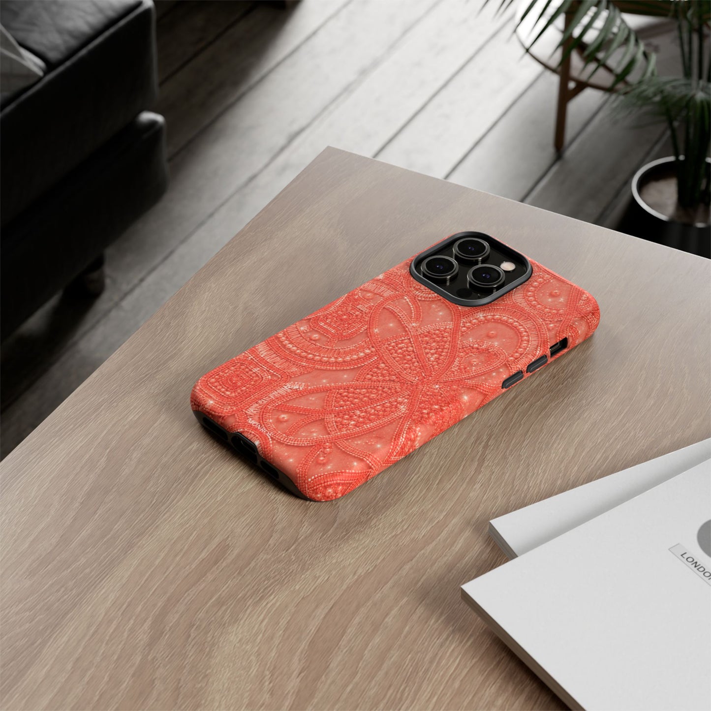Coral Lace Tough Case