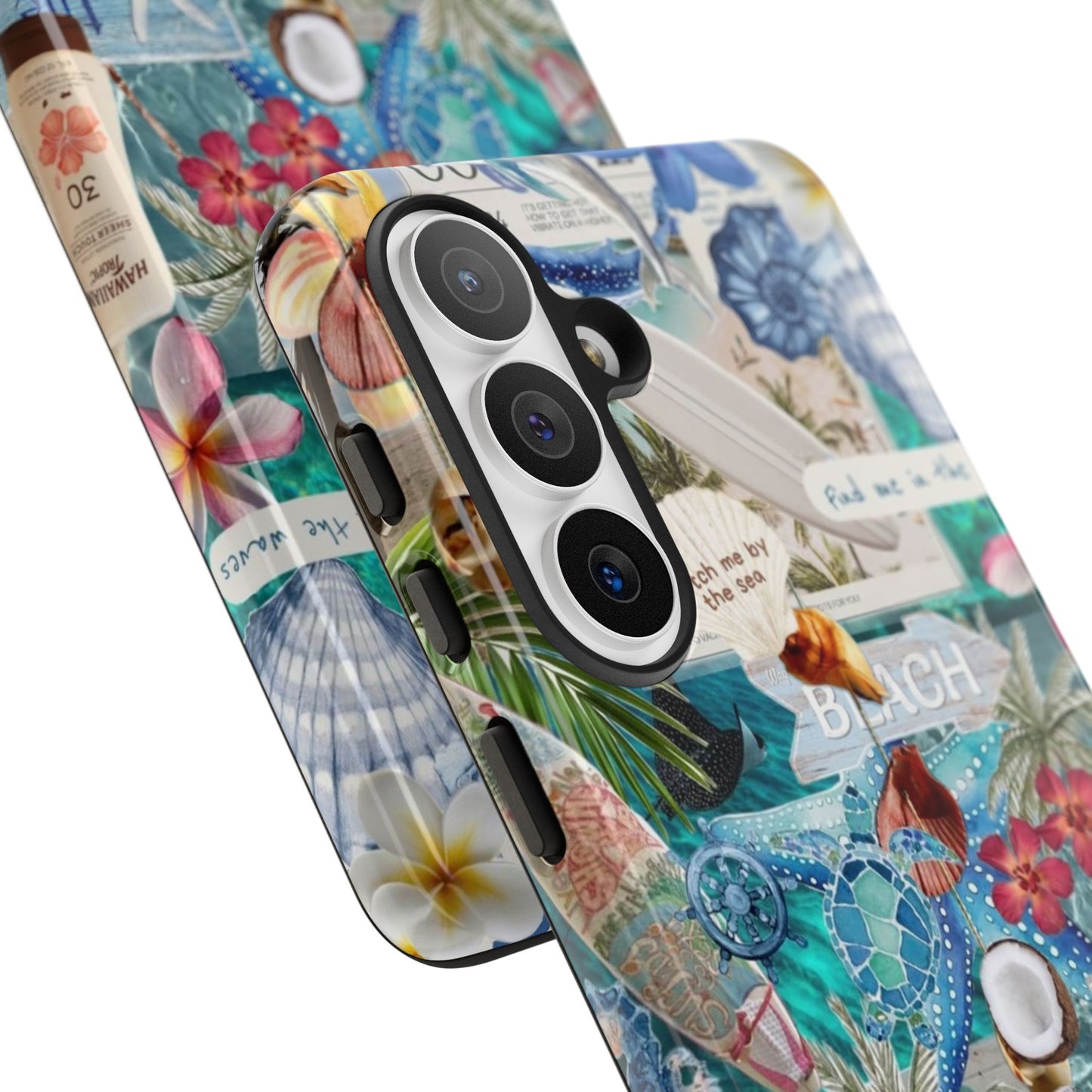 Tropical Beach Collage Tough Case