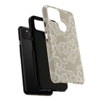 White Lace Pattern Tough Phone Case