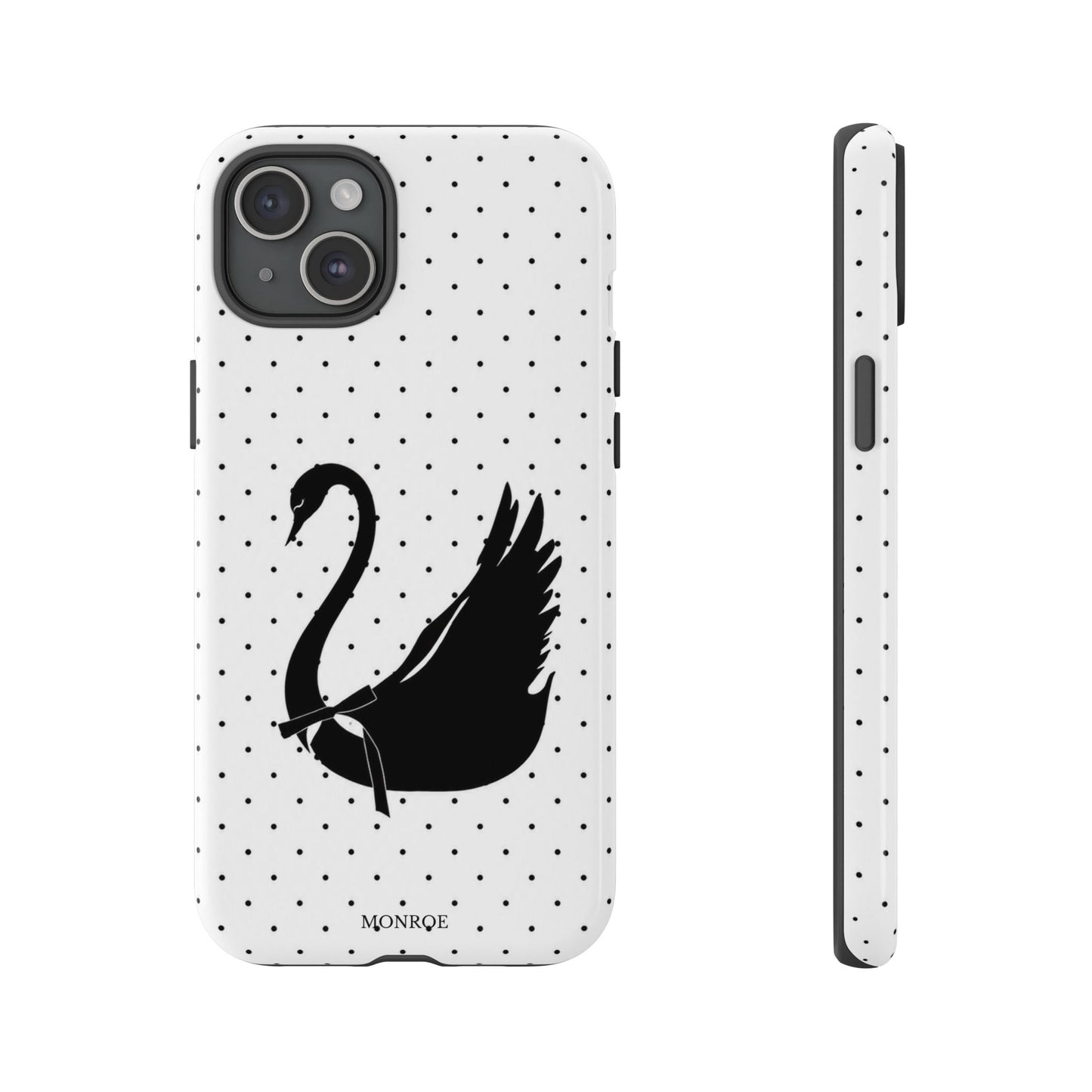 White Swan Polka Dot Tough Case