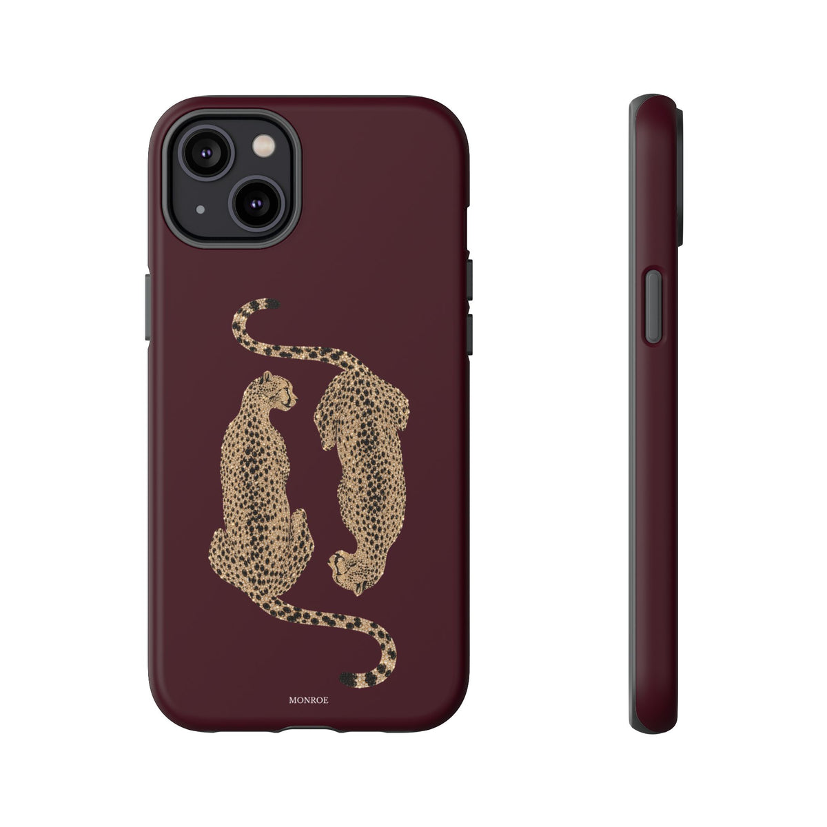 Burgundy Cheetah Tough Case