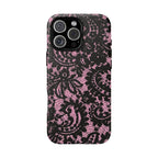 Pink Lace Pattern Tough Phone Case