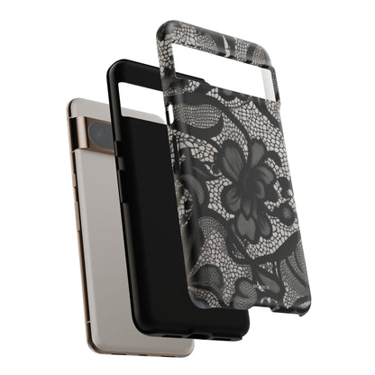 Black Floral Vintage Case