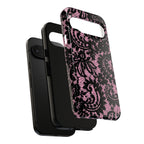 Pink Lace Pattern Tough Phone Case