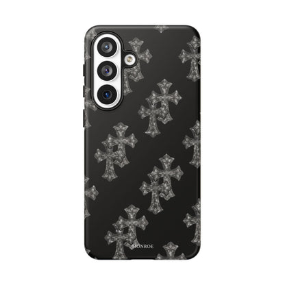 Black Crystal Cross Tough Case