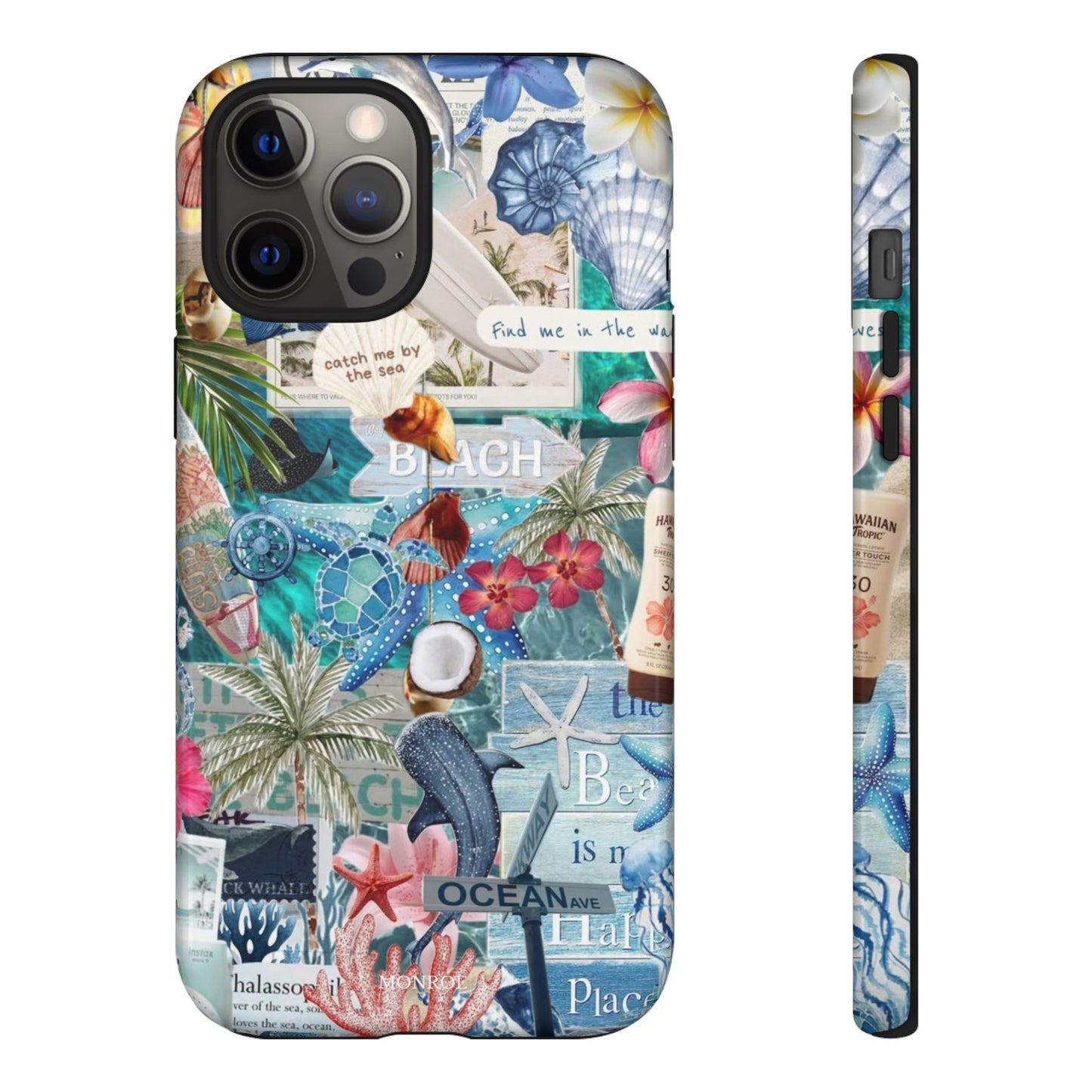 Tropical Beach Collage Tough Case