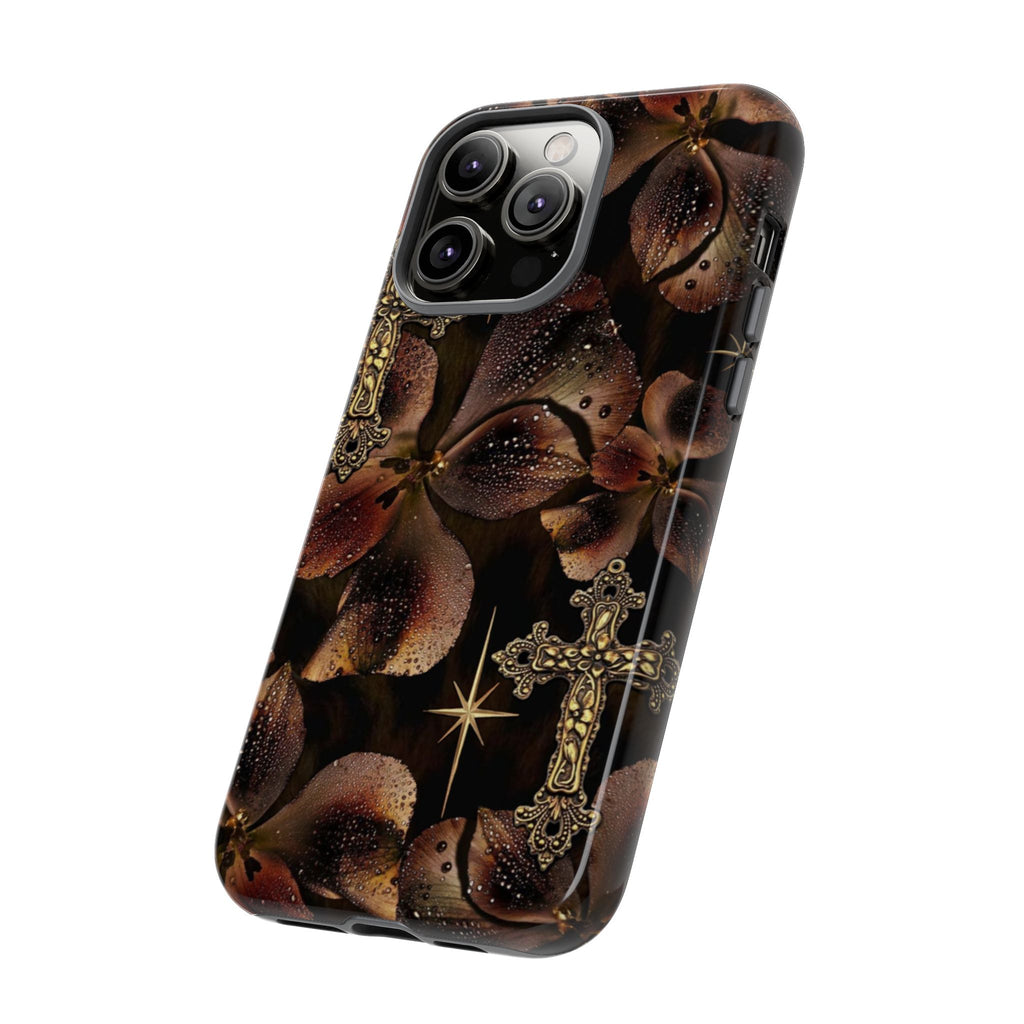 Floral Cross Pattern Tough Case