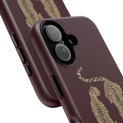 Burgundy Cheetah Tough Case