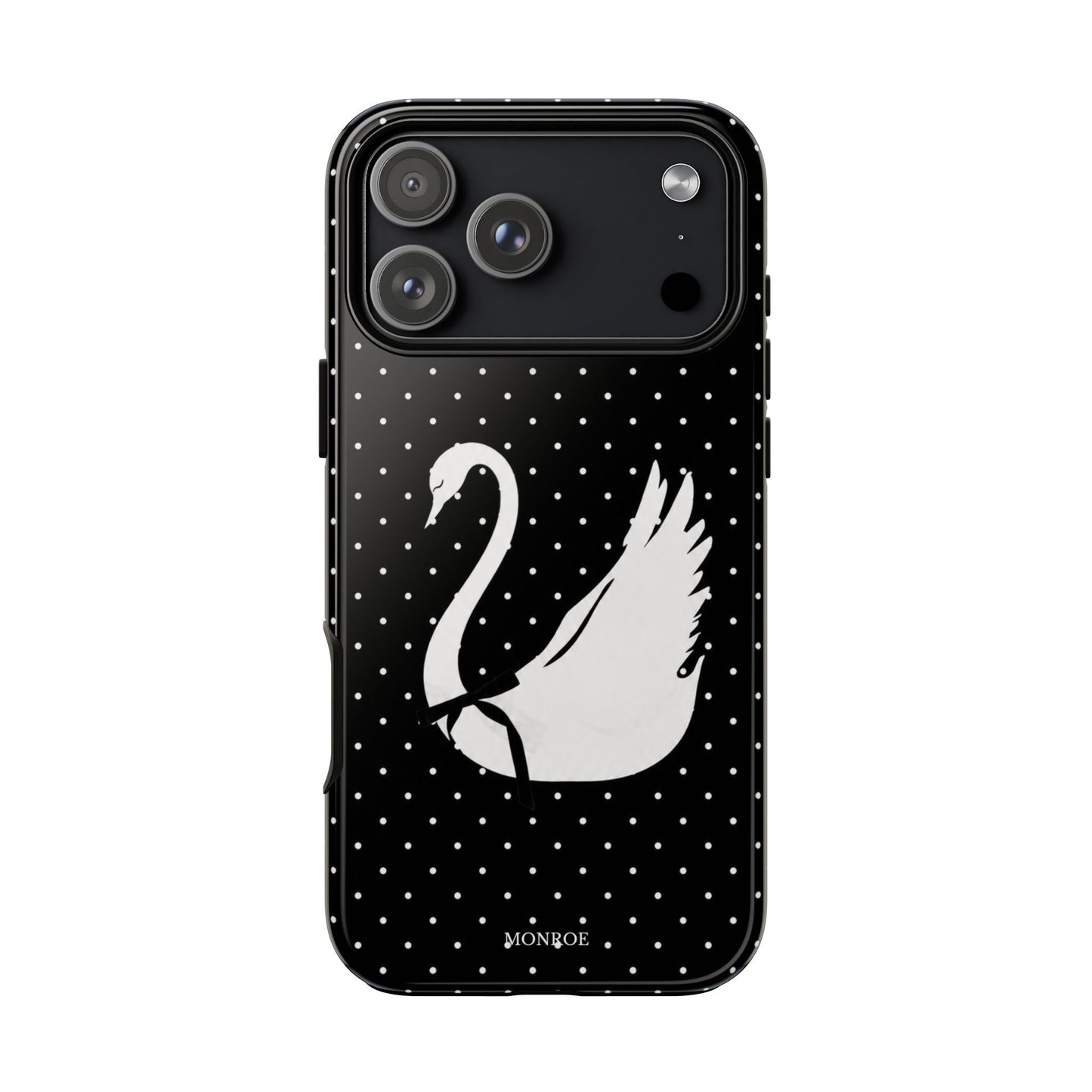 Black Swan Polka Dot Tough Phone Case