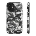 Black and Kiss Design Phone Case