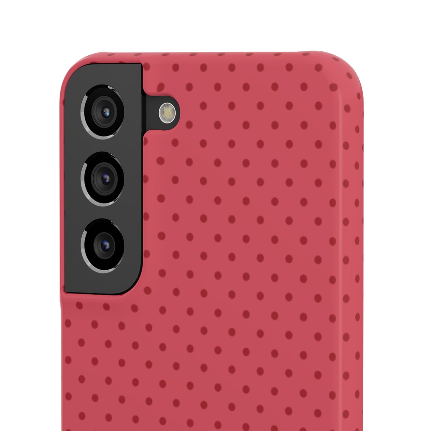 Coral Polka Dot Snap Phone Case