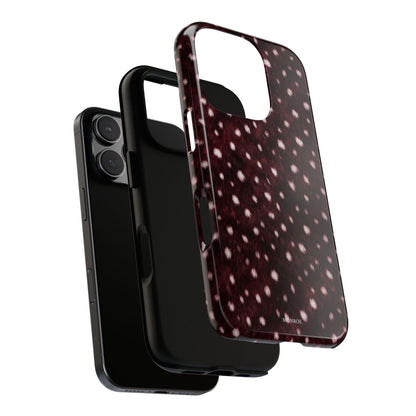 Burgundy Spotted Fur Tough Case