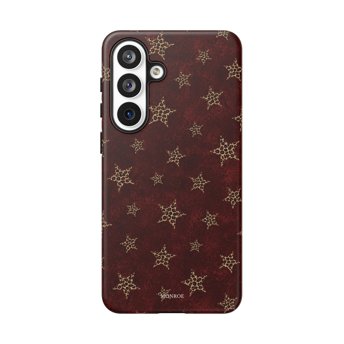 Burgundy Leopard Star Tough Case