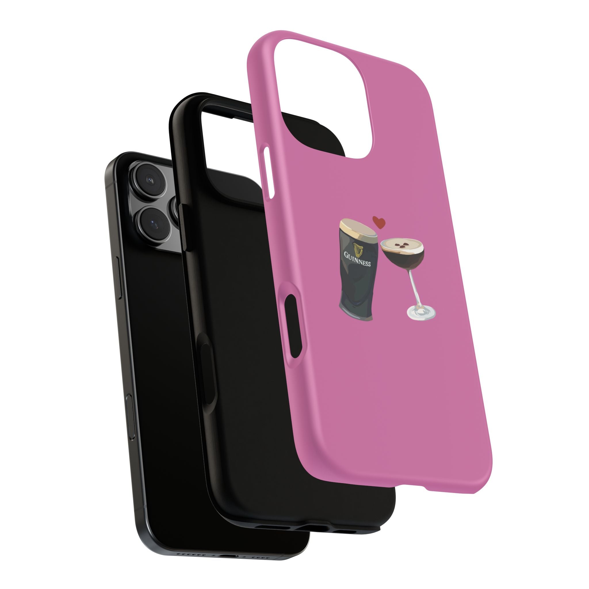 Pint & Wine Glass (Pink) Tough Case