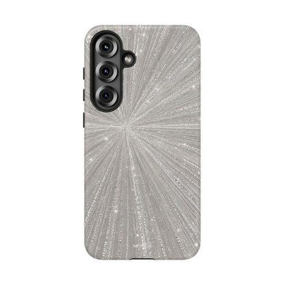 Sparkling Silver Burst Tough Case