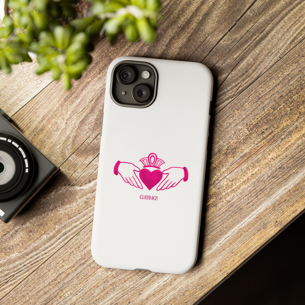 Pink Irish Claddagh Symbol Tough Phone Case