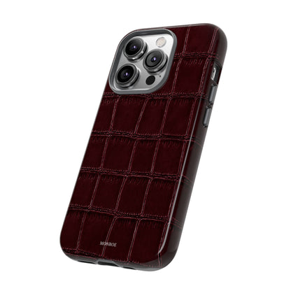 Burgundy Croc Tough Case