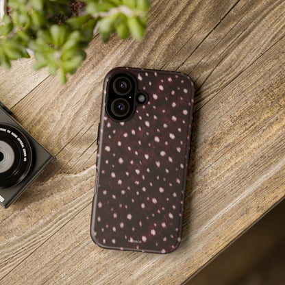 Burgundy Spotted Fur Tough Case
