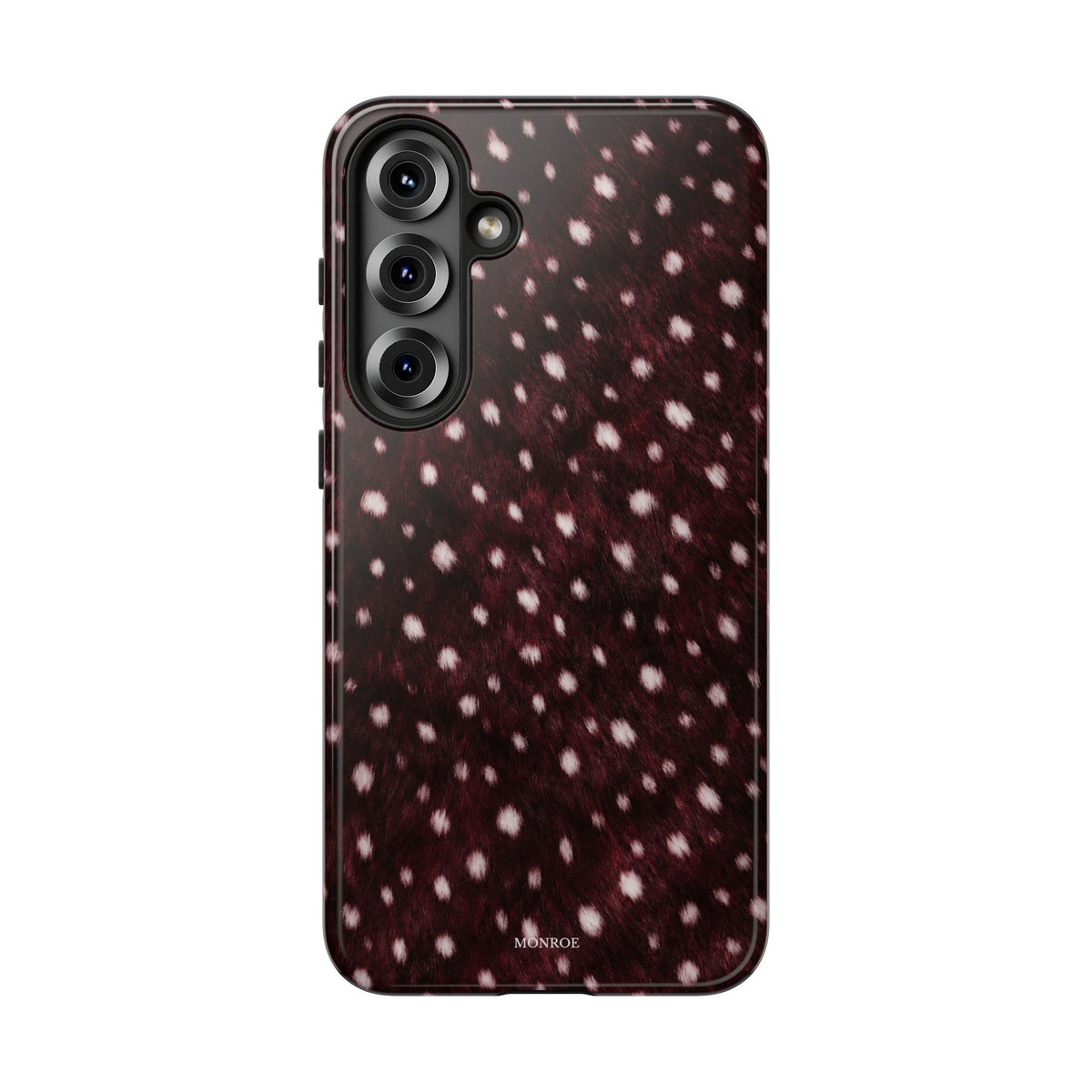Burgundy Spotted Fur Tough Case