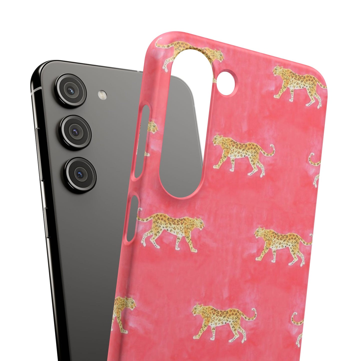 Pink Watercolor Leopard Case