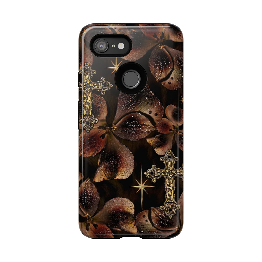 Floral Cross Pattern Tough Case