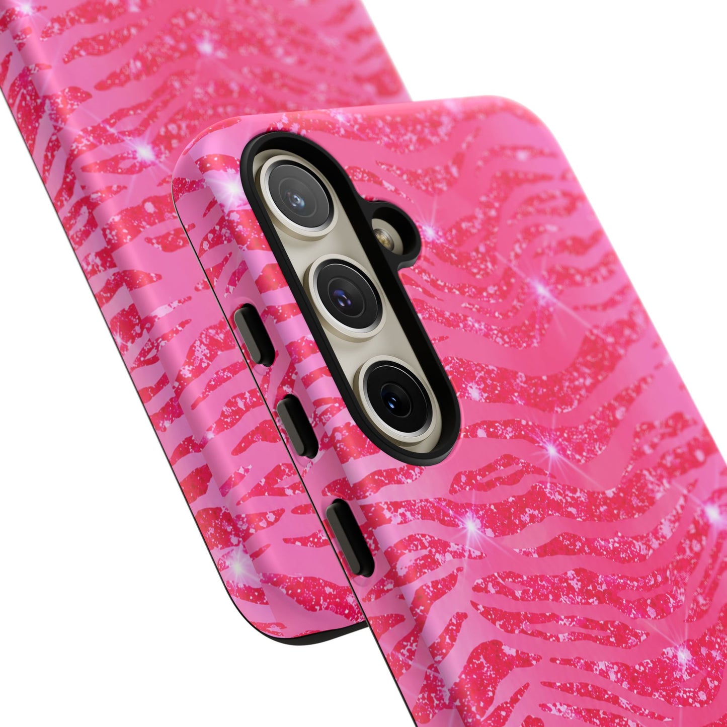 Pink Glitter Zebra Tough Case