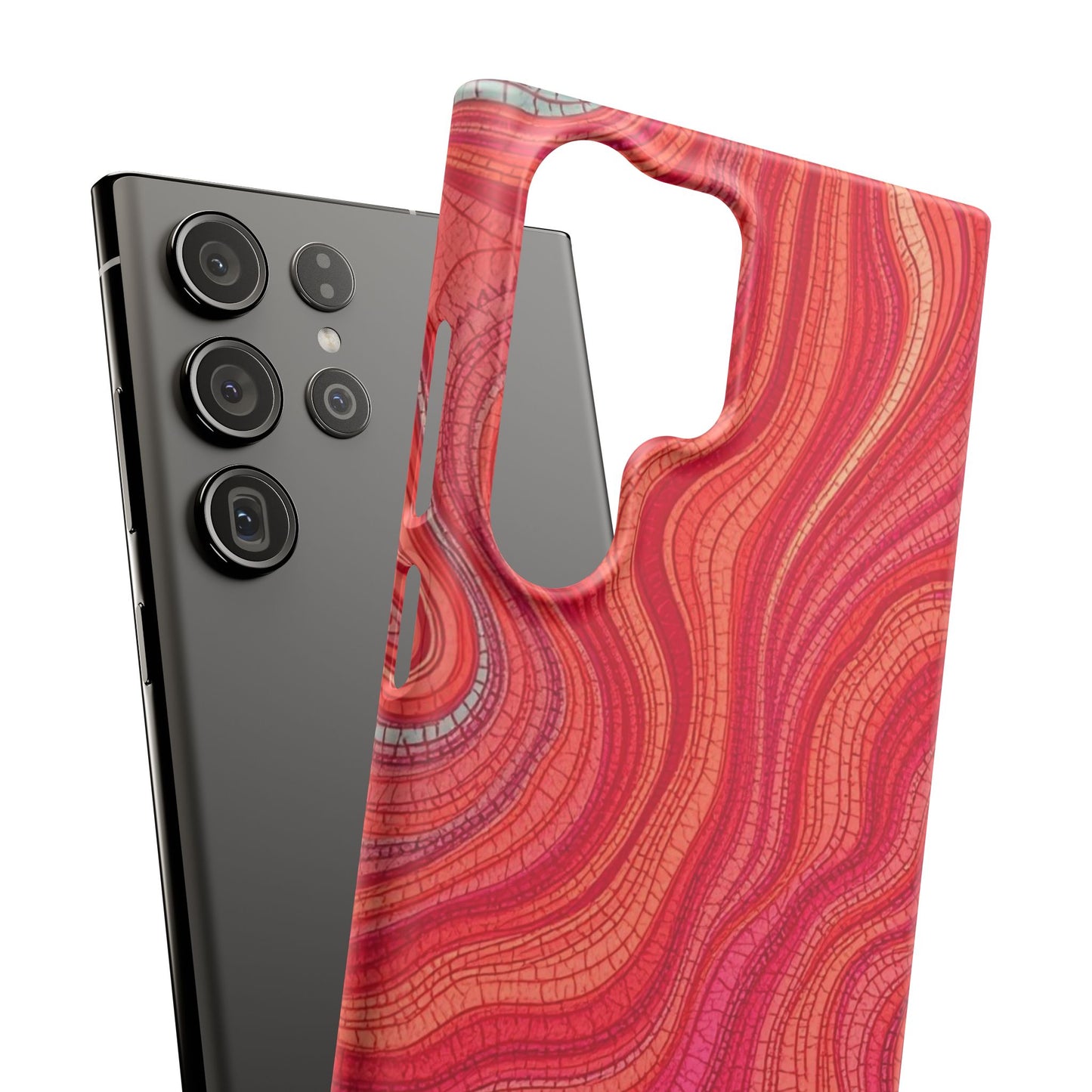 Retro Wavy Red Case