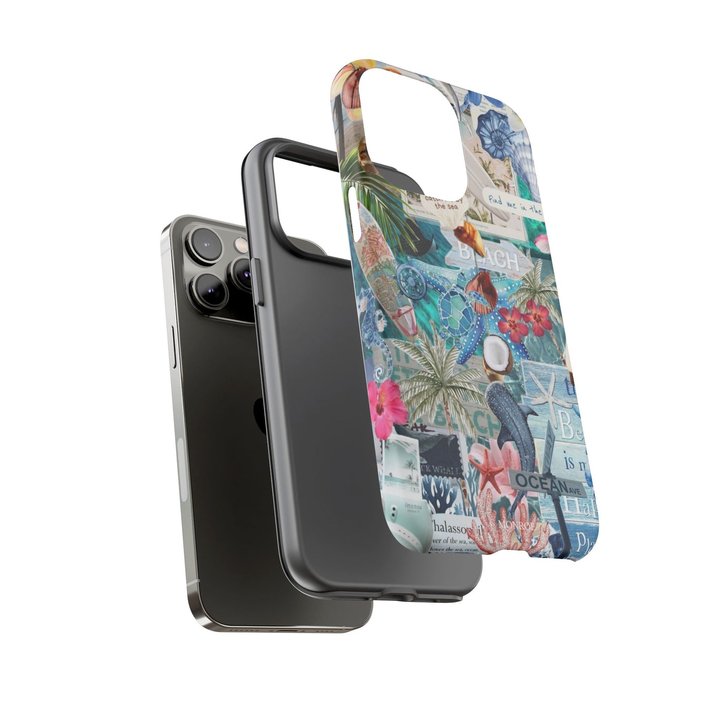 Tropical Beach Collage Tough Case