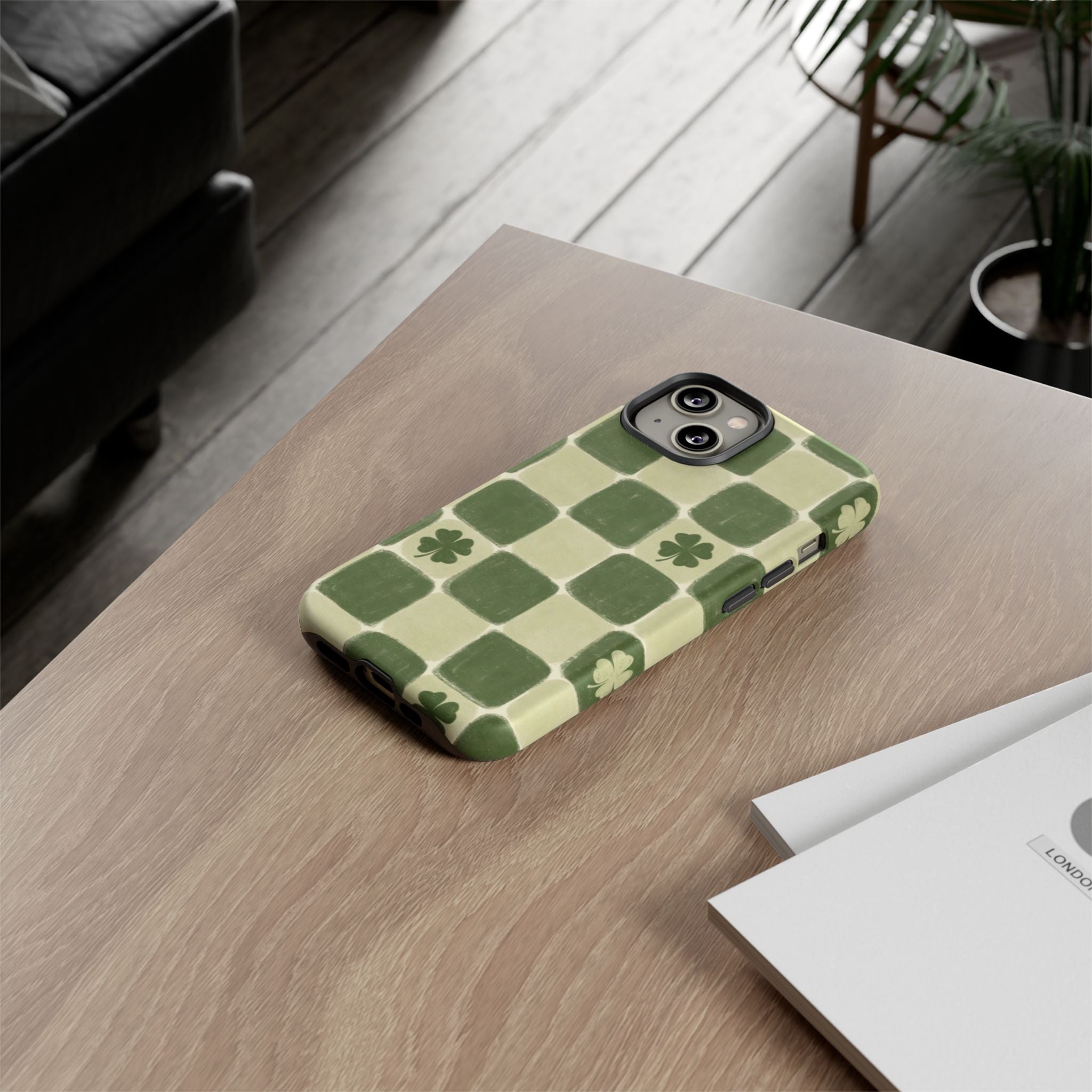 Clover Checker Tough Phone Case
