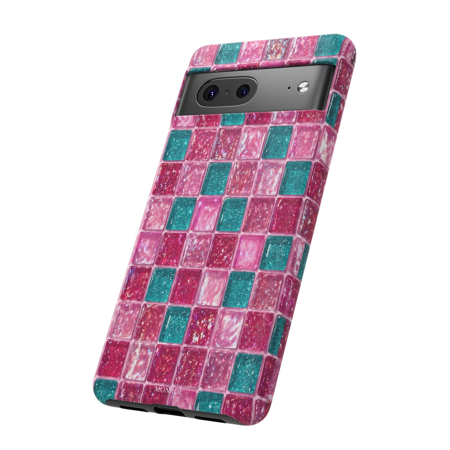 Pink Teal Mosaic Tough Case