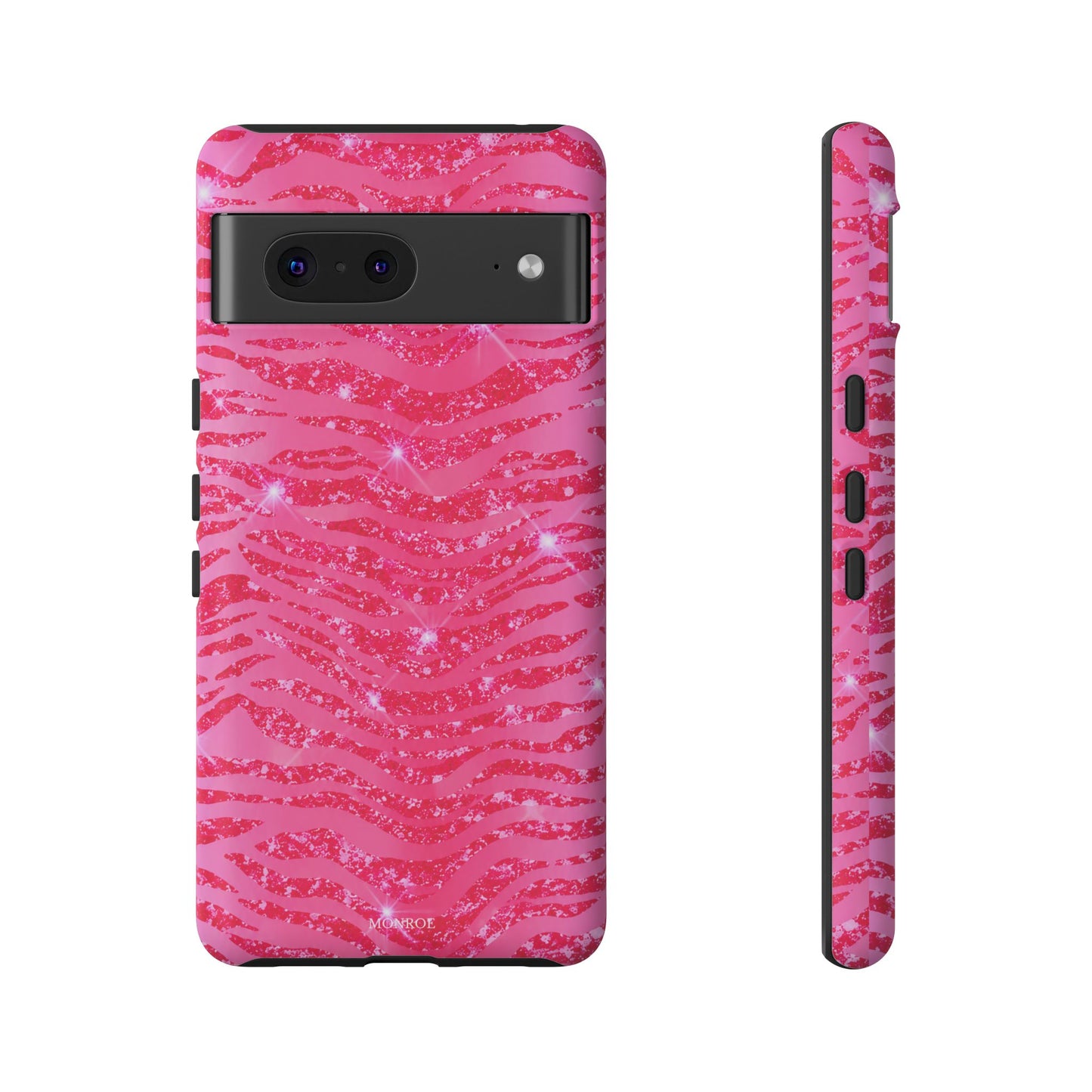 Pink Glitter Zebra Tough Case