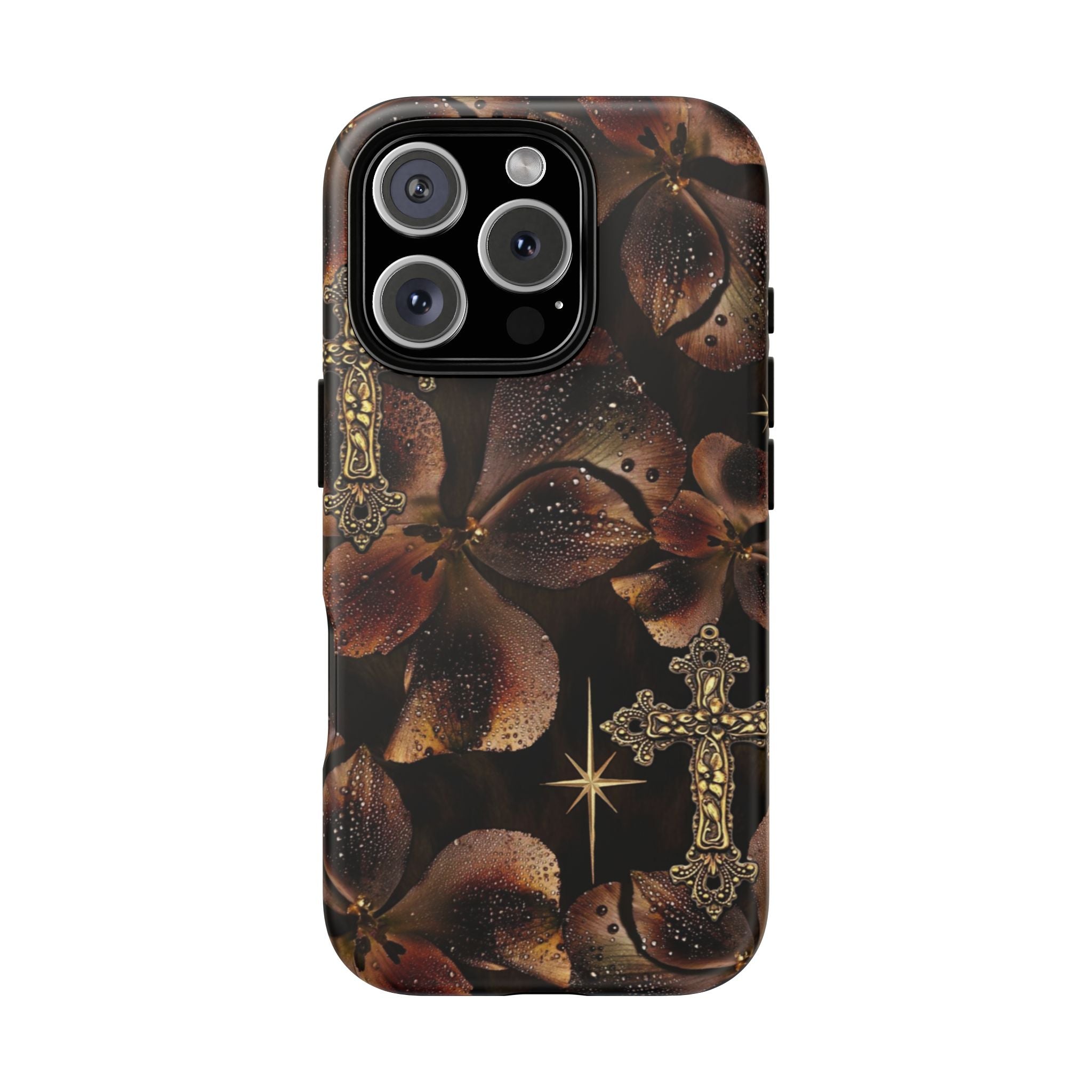 Floral Cross Pattern Tough Case