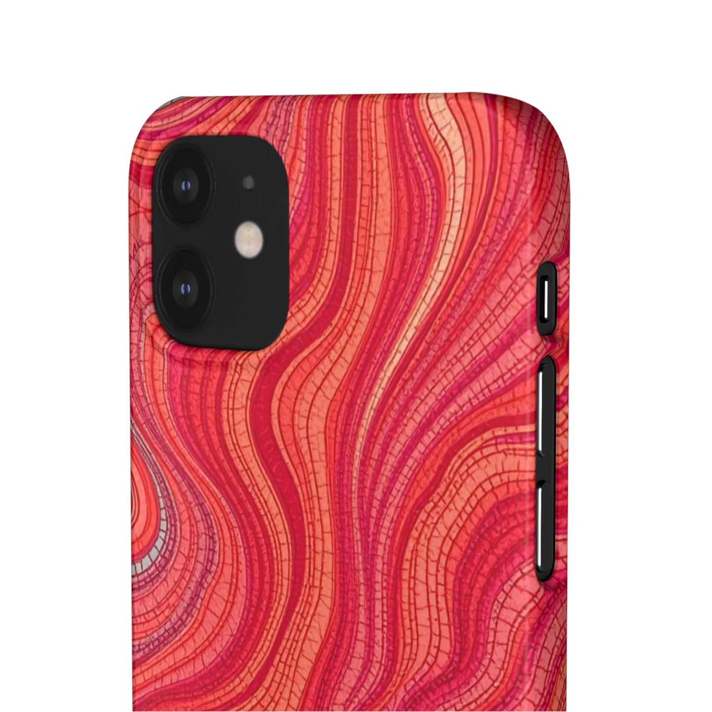 Retro Wavy Red Case