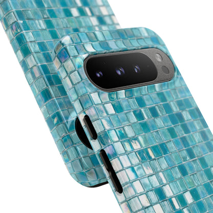 Hot Blue Mosaic Tile Tough Case