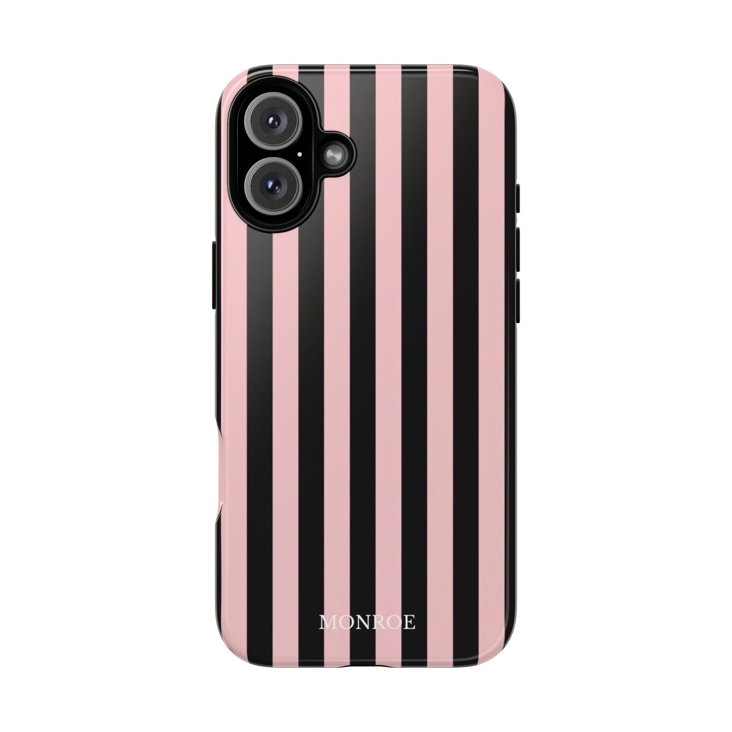 Striped Pink & Black Tough Case