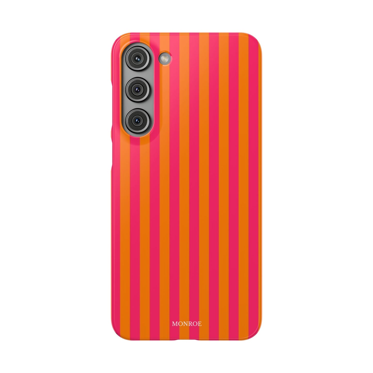 Striped Orange & Pink Case