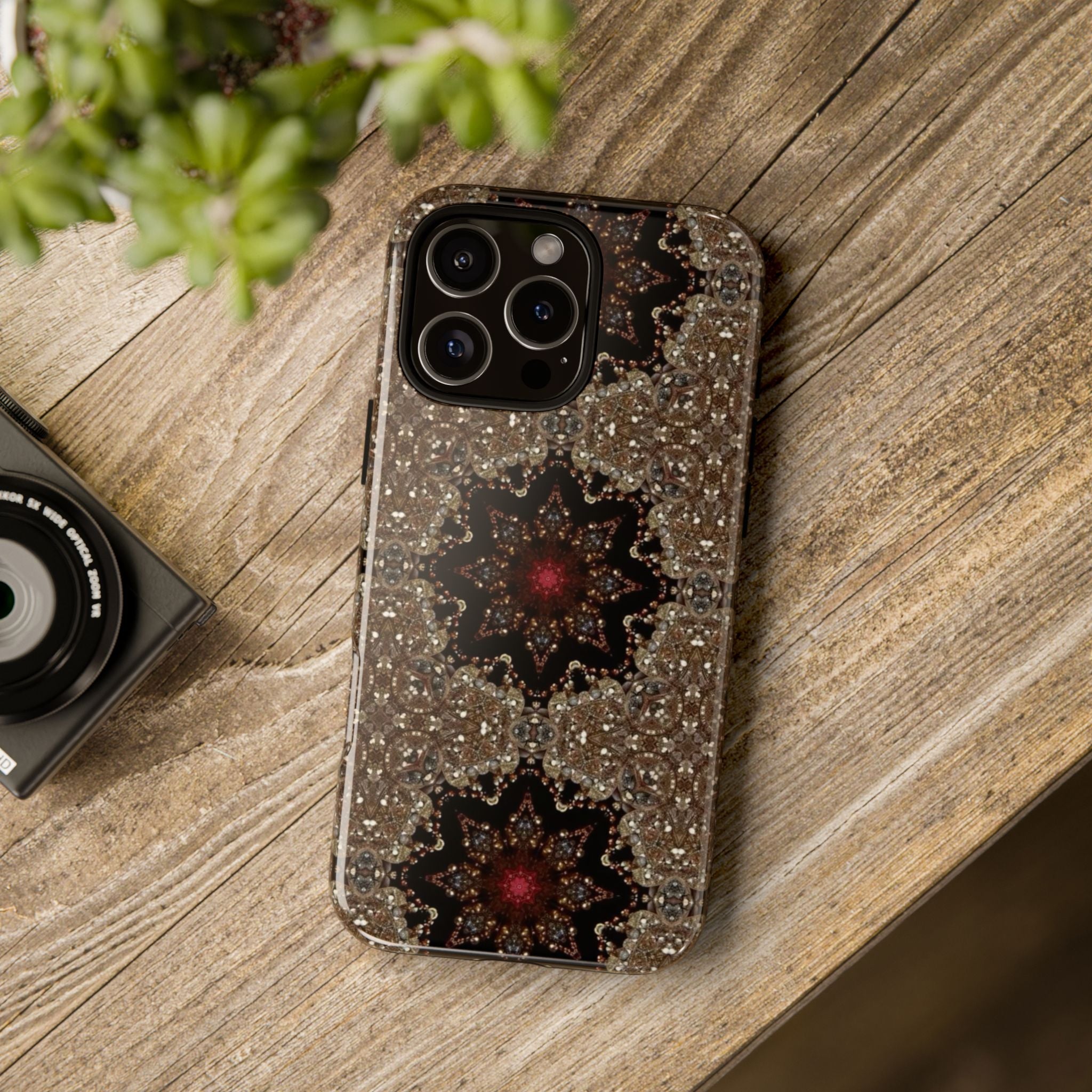 Brown Mandala Tough Protective Case