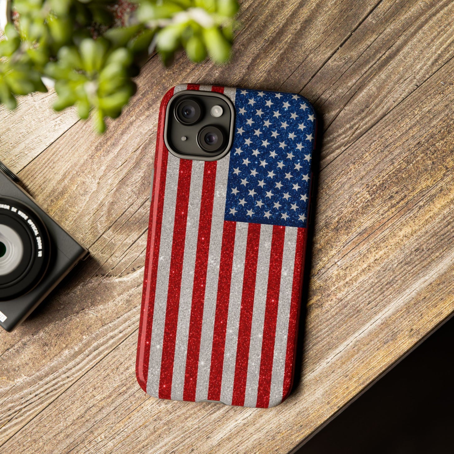 America Glitter Tough Case
